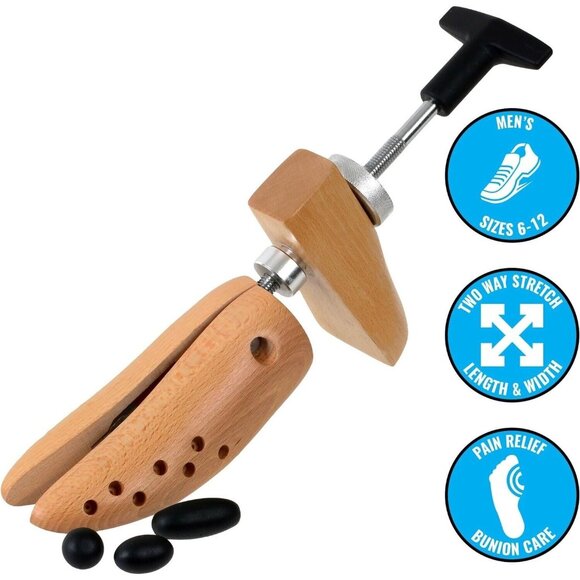 Unbranded Other - Premium Beech Wood Two-Way Adjustable Shoe Stretcher, Professional Shoe …